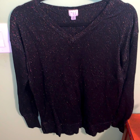 Black glitter sweater - Picture 1 of 2